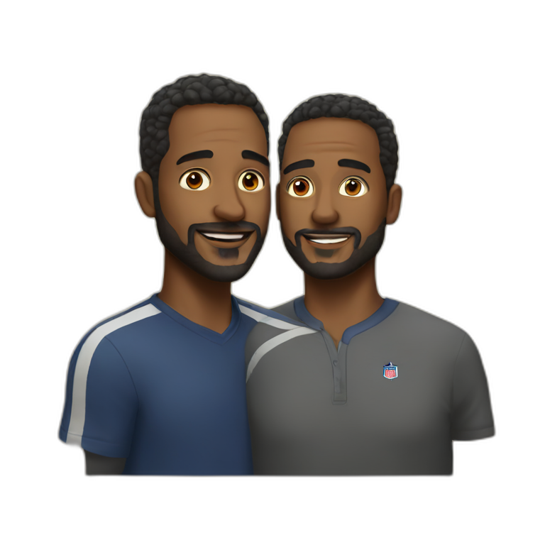 Two fathers of your teammate emoji