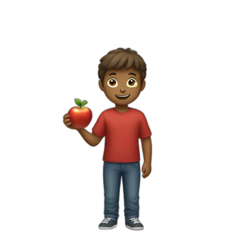 boys with apples emoji