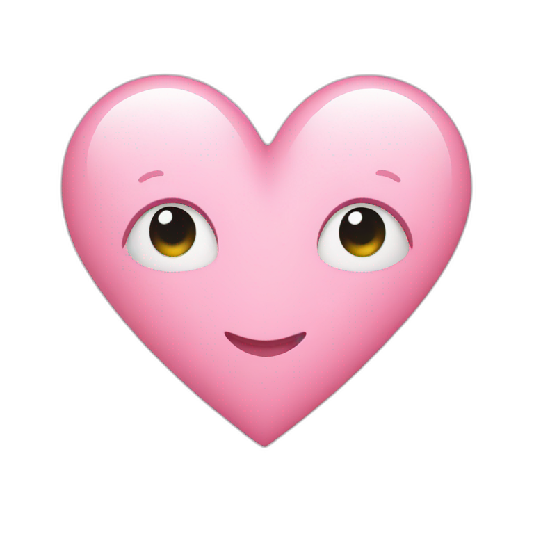 Light pink Heart emoji