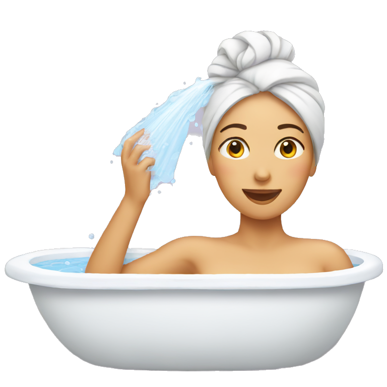 woman bathing emoji