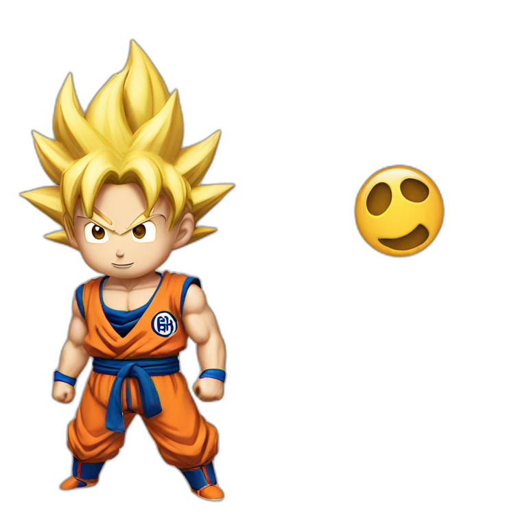 Goku emoji fâché emoji
