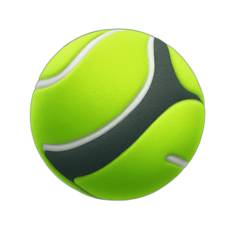 tropic tennis ball emoji