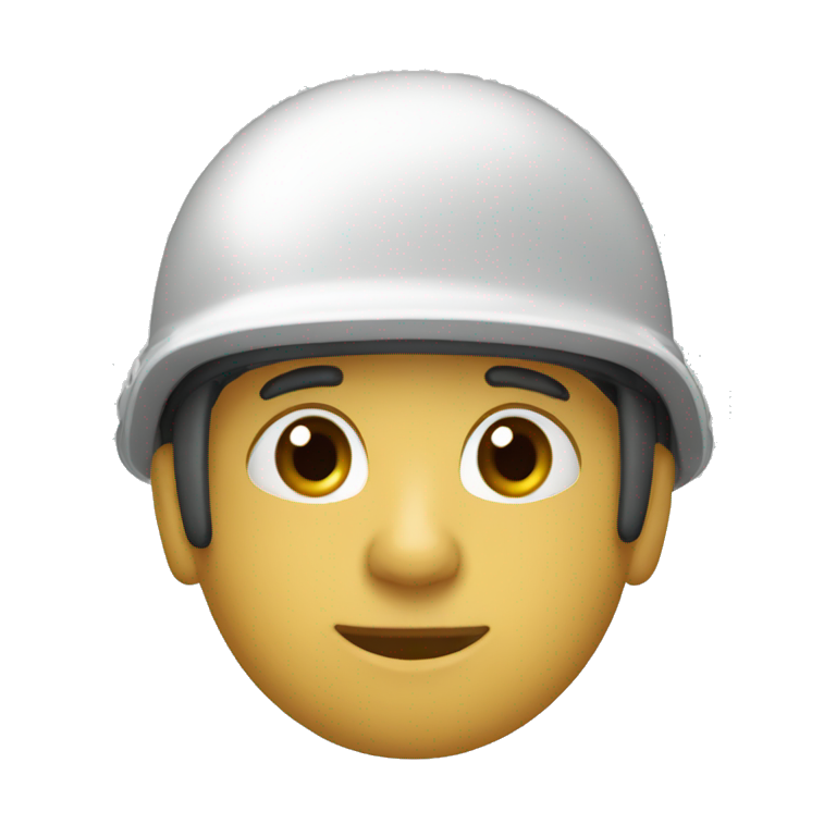 Calabera con casco de gerra emoji