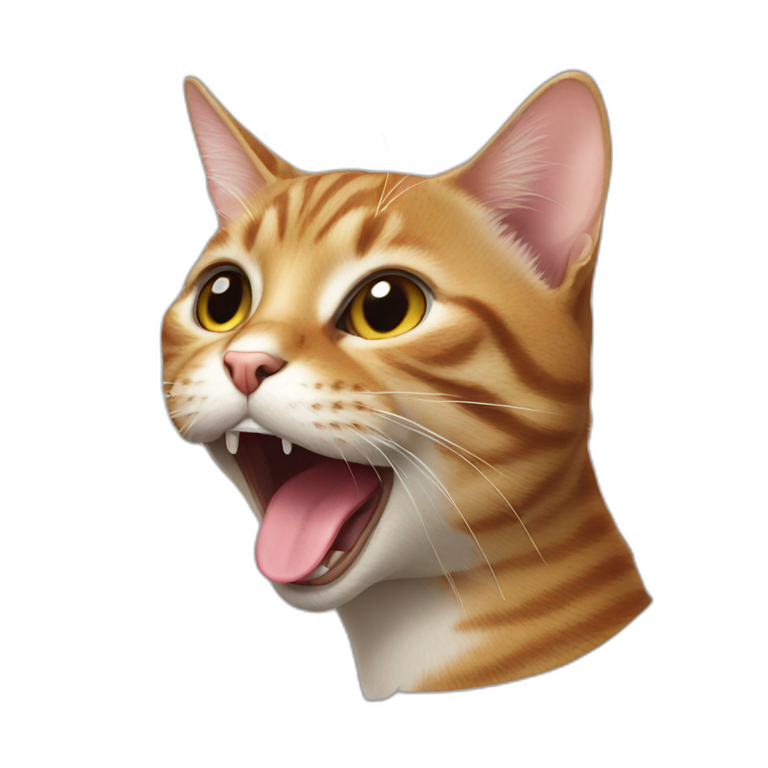 Cat with tongue out emoji