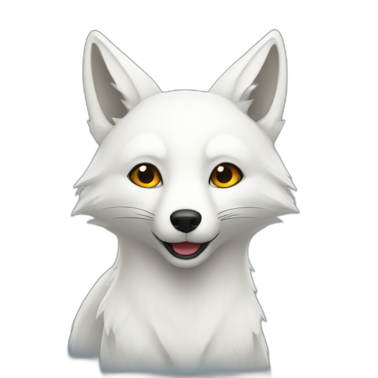 white fox emoji