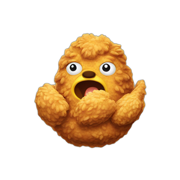 fried chicken eater emoji