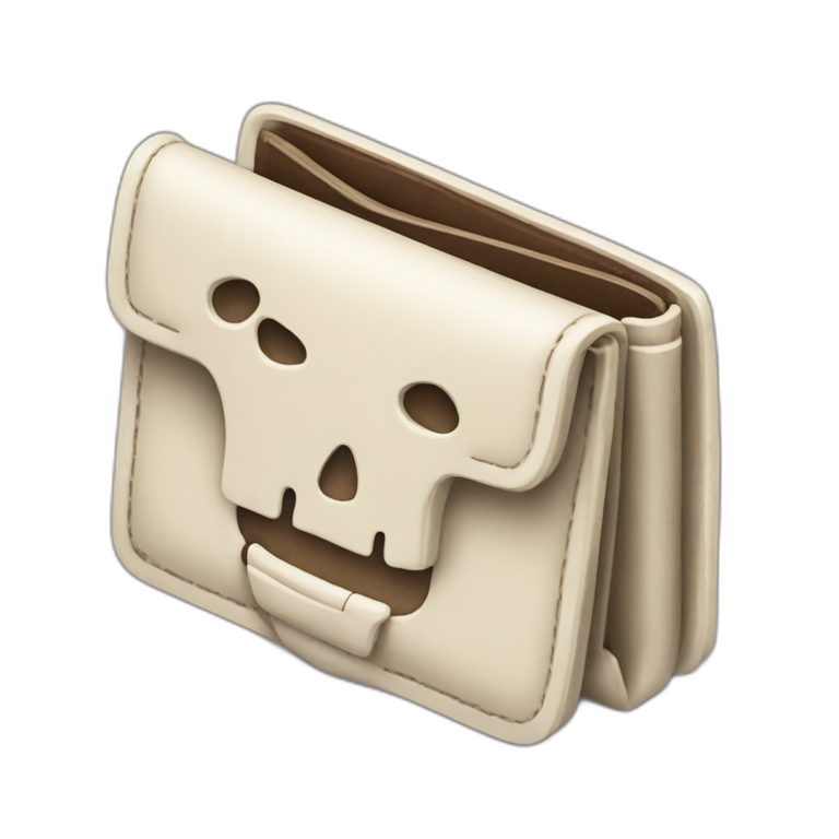 wallet made of bone emoji
