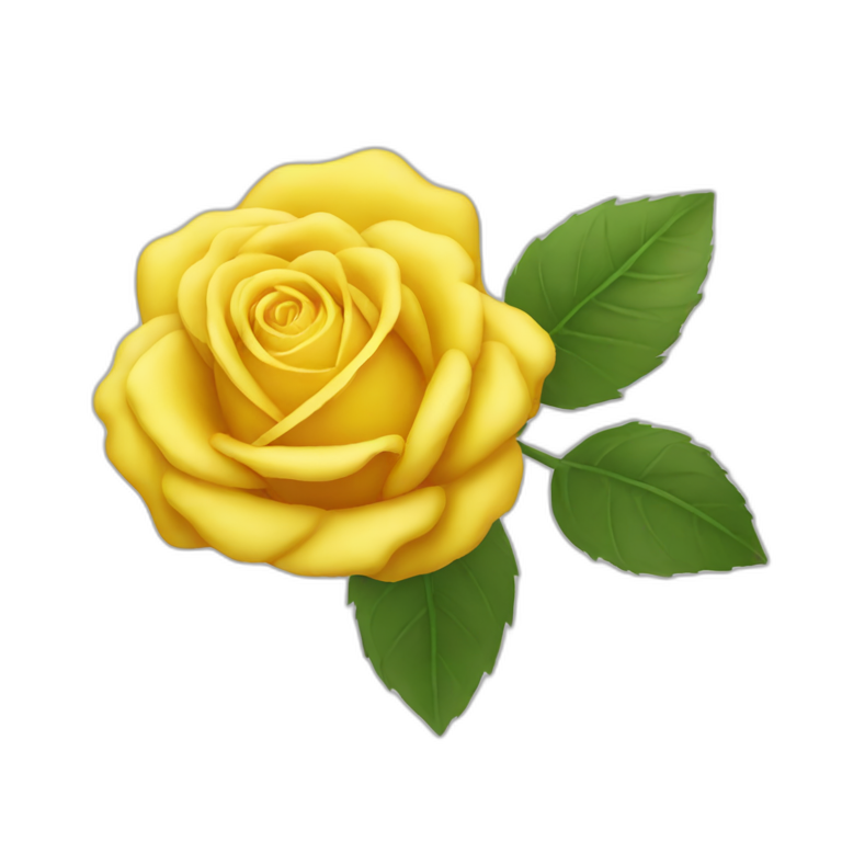yellow-rose-flower emoji