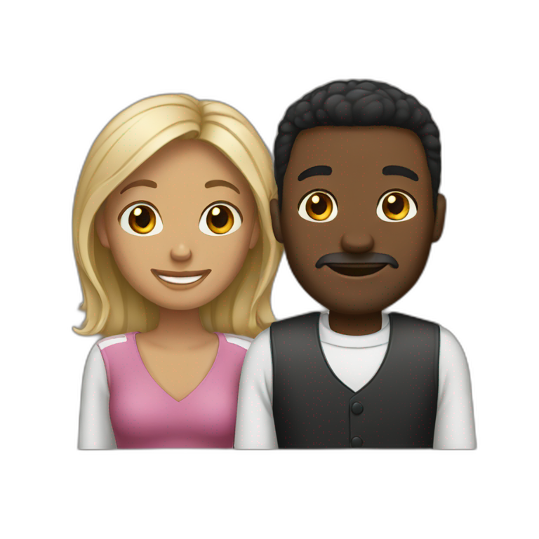interracial couple emoji