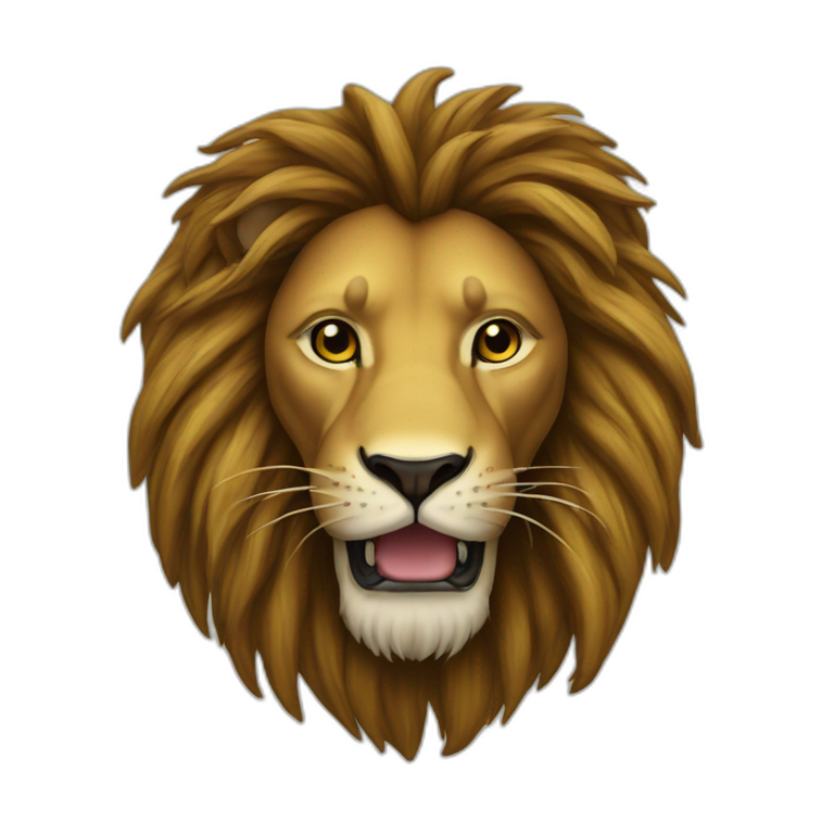 À lion rasta emoji
