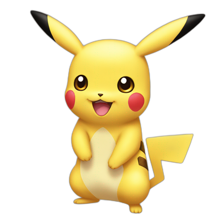 blush pikachu emoji