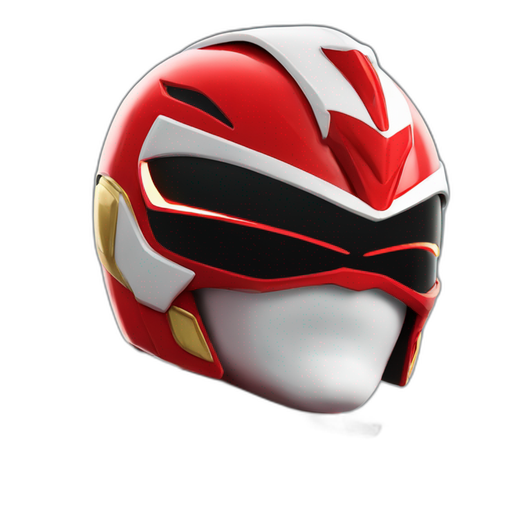 Red Mighty Morphin Power Ranger emoji
