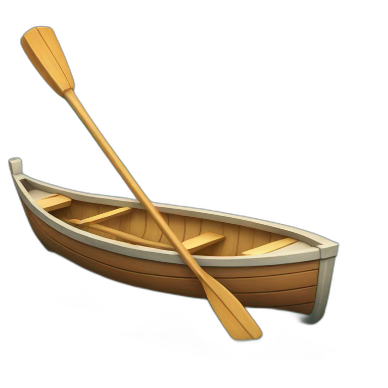 Row boat one oar emoji