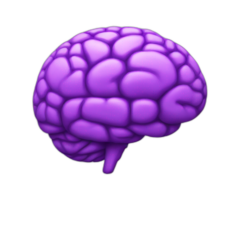 purple-human-brain emoji