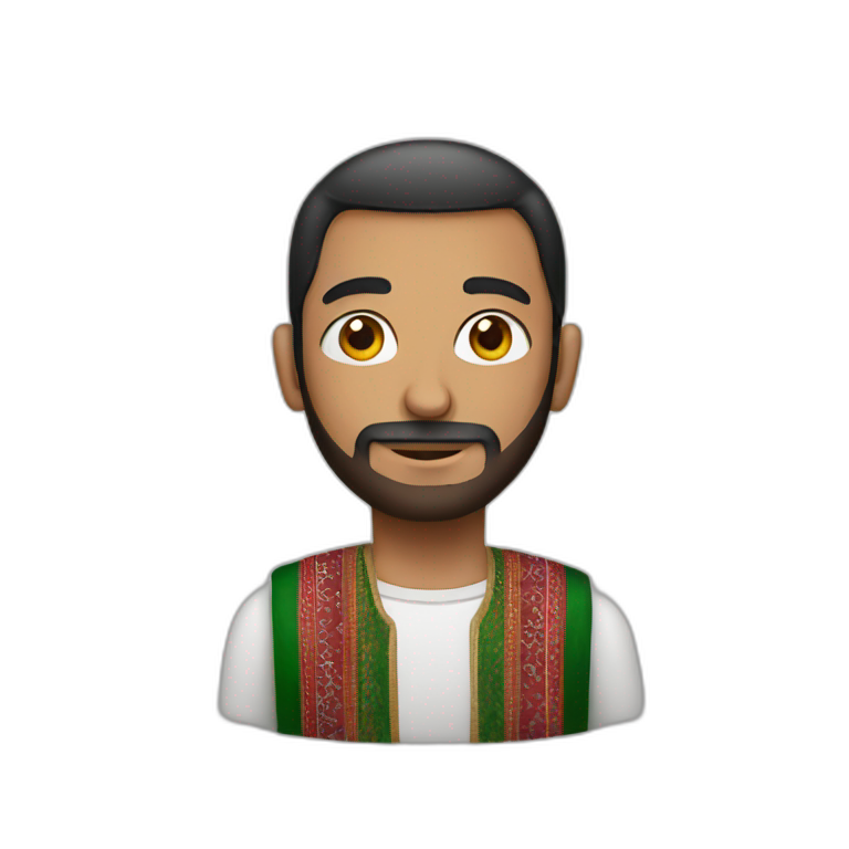 a man wearing Palestinian clothing  emoji