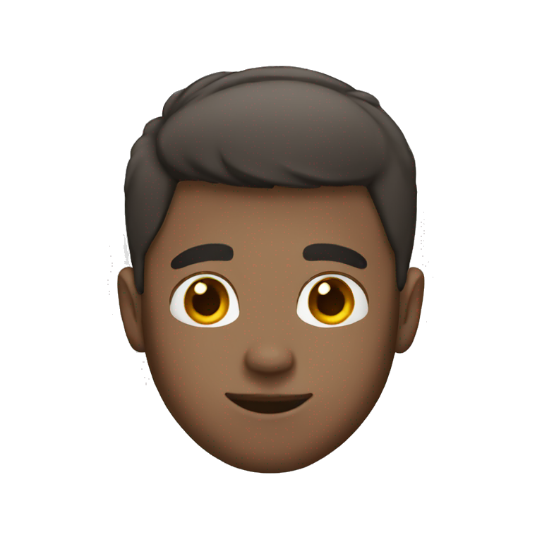 Guy with short hair and a nose ring emoji