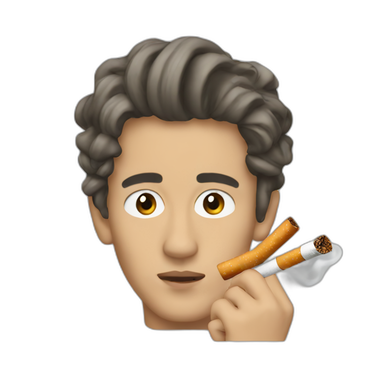 Nekfeu smoke a cigarette emoji