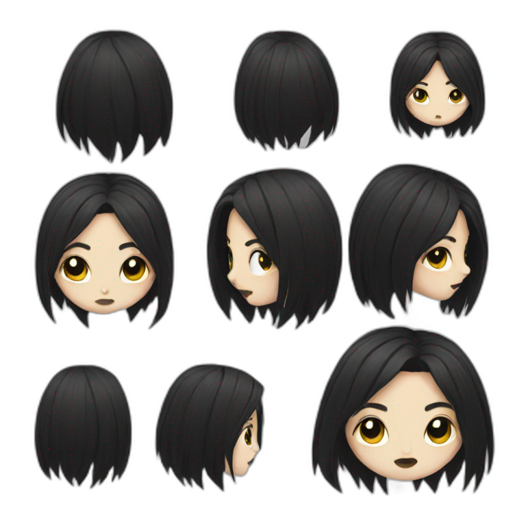 goth girl emoji