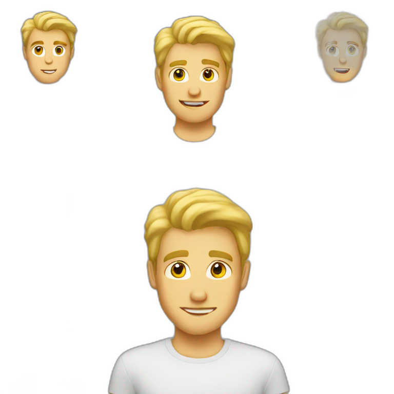 Blonde guy emoji