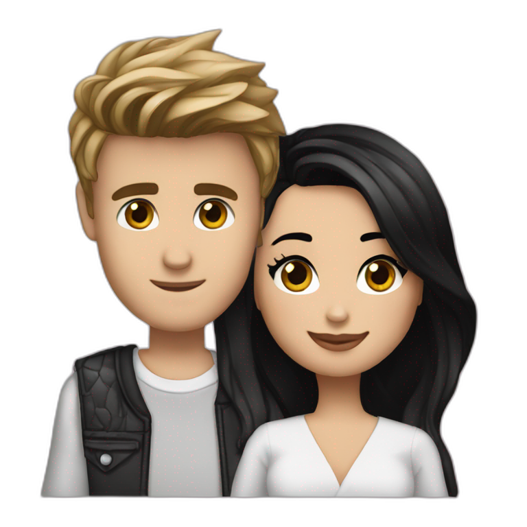 Justin-bieber-and-Demi-Lovato emoji