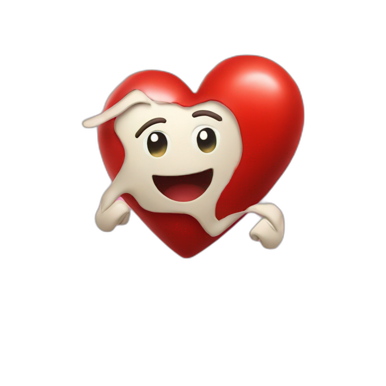 Red beating heart emoji