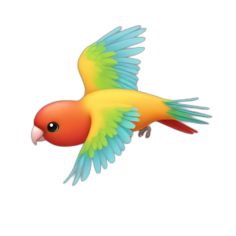 lovebird flying emoji