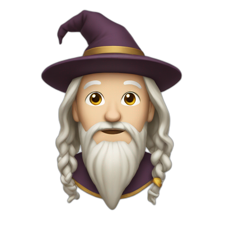 A wizard emoji