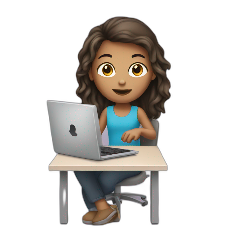 girl with computer  emoji