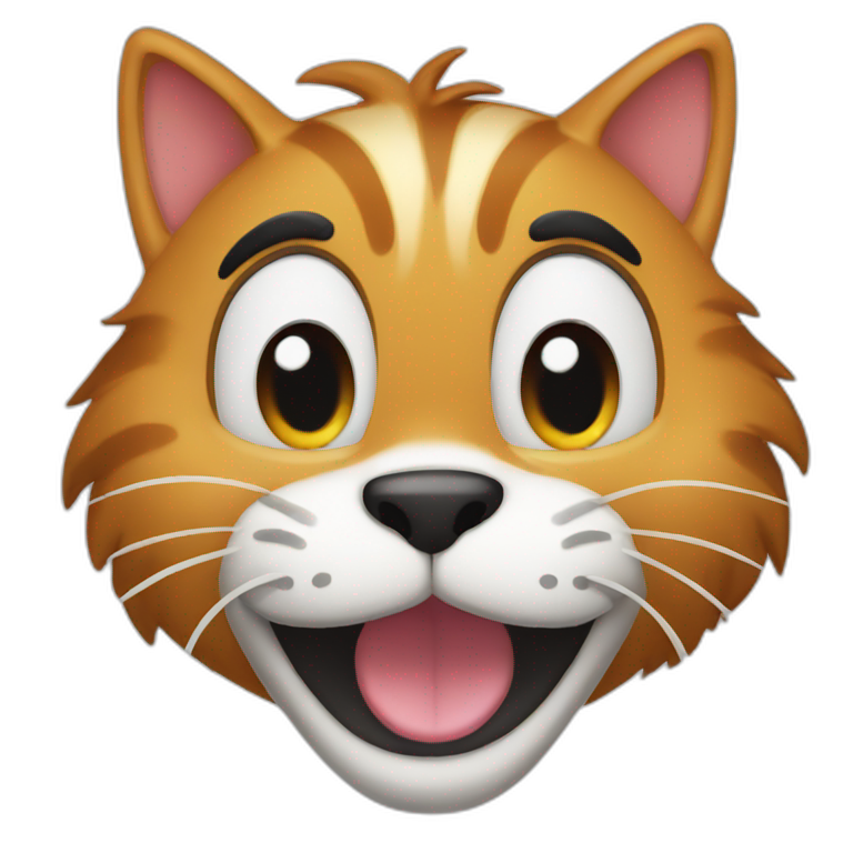 a goofy ahh cat emoji