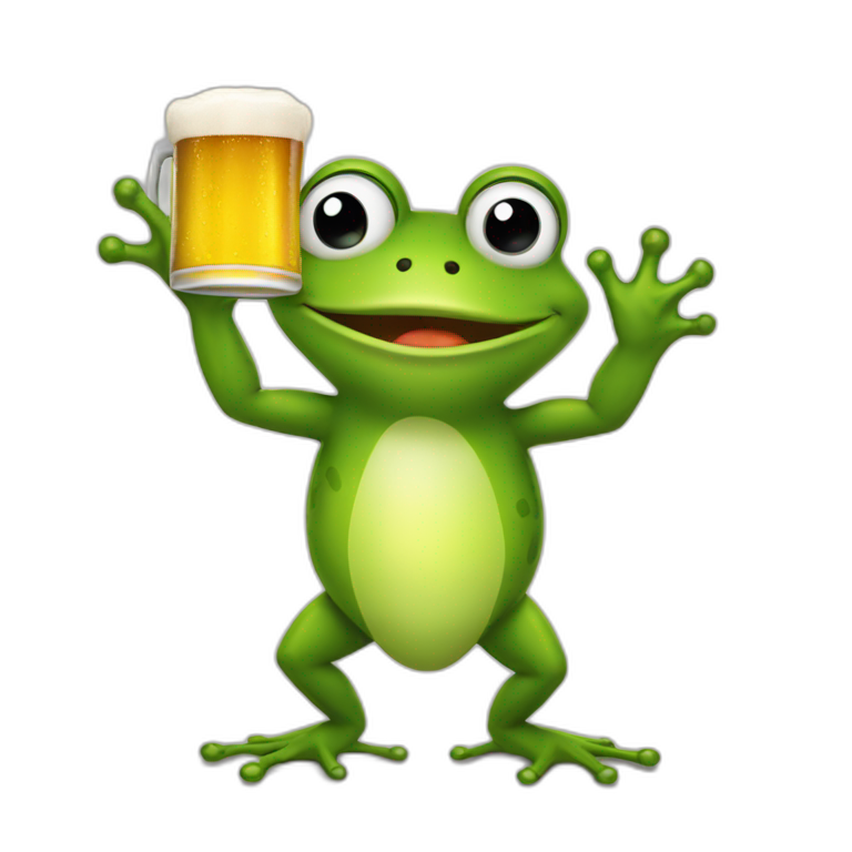 frog-holding-bier emoji