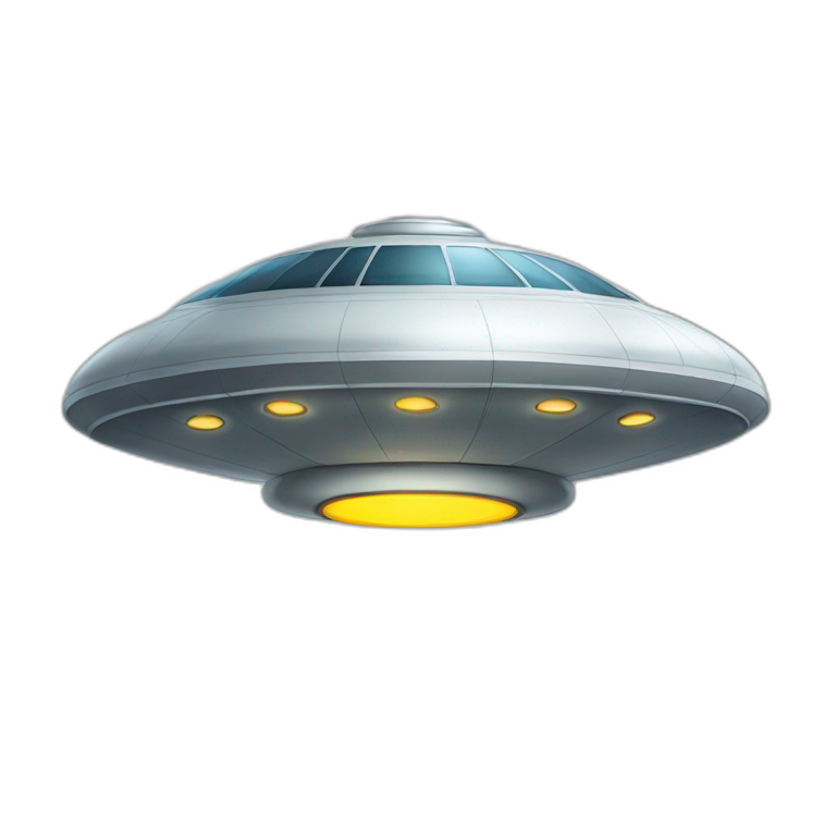 flying saucer with a perimeter deck emoji