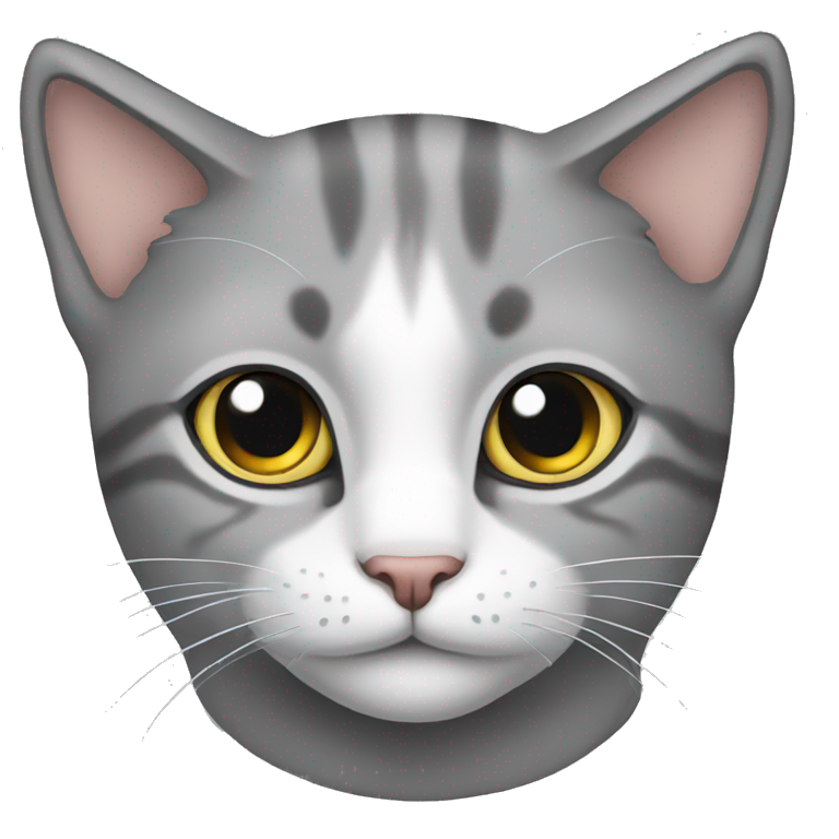 Cat grey emoji