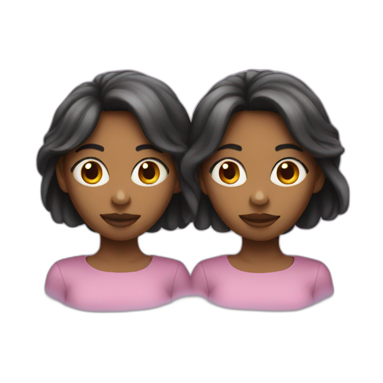 two headed girl emoji