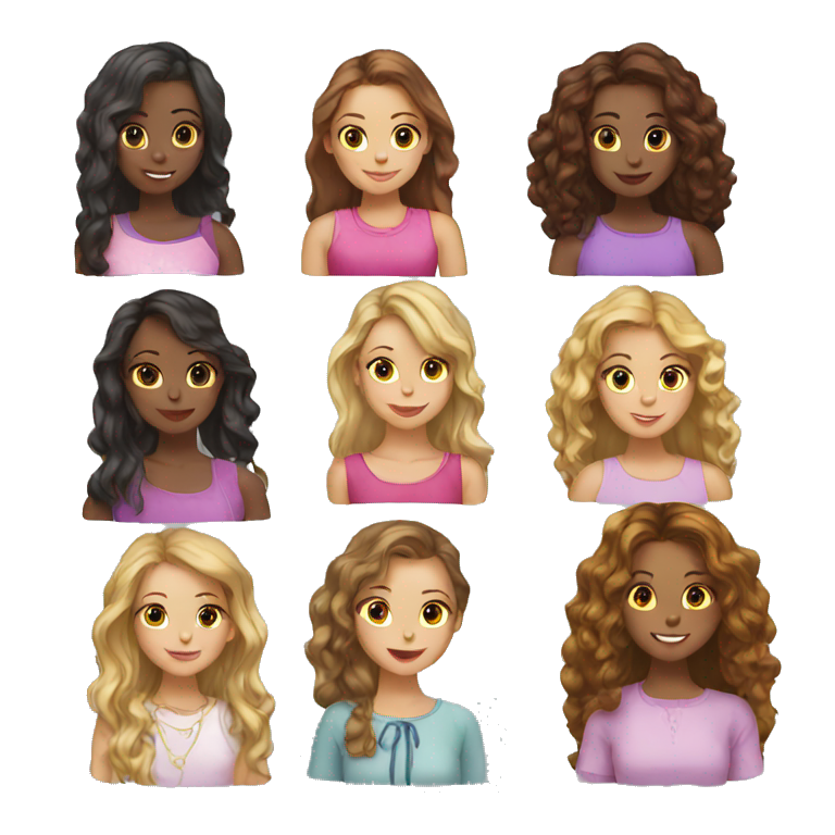 7 girls emoji
