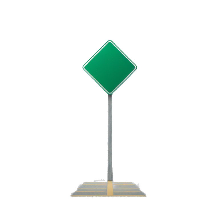 empty road sign emoji