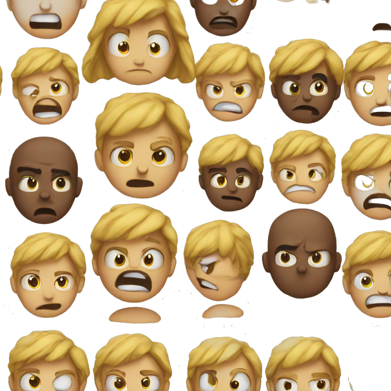 sad happy and angry all in one emoji emoji