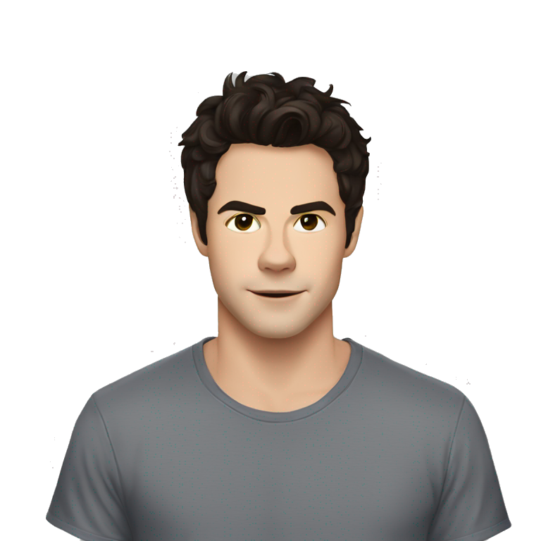 Dylan O'Brien wearing tee emoji