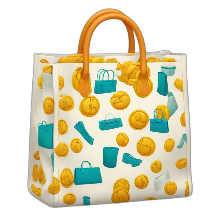 Hermes shopping bag emoji