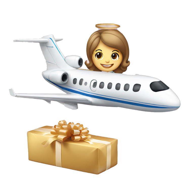 Christening Jet on New Year’s with bottle of champagne  emoji