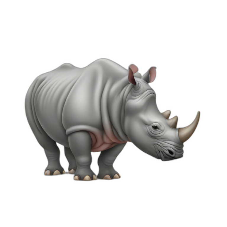 rhino eat mouse emoji