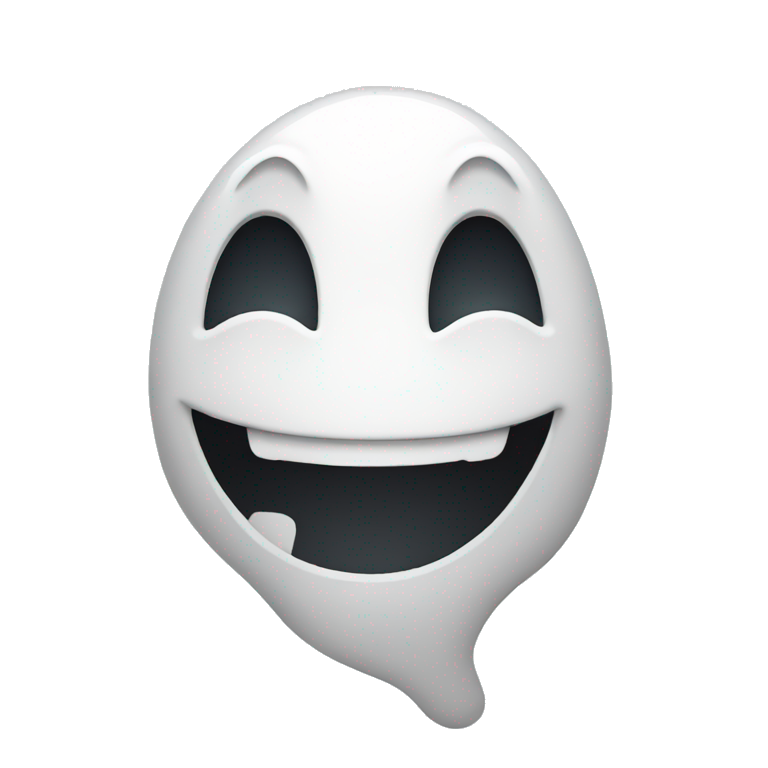 Ghost smiling  emoji