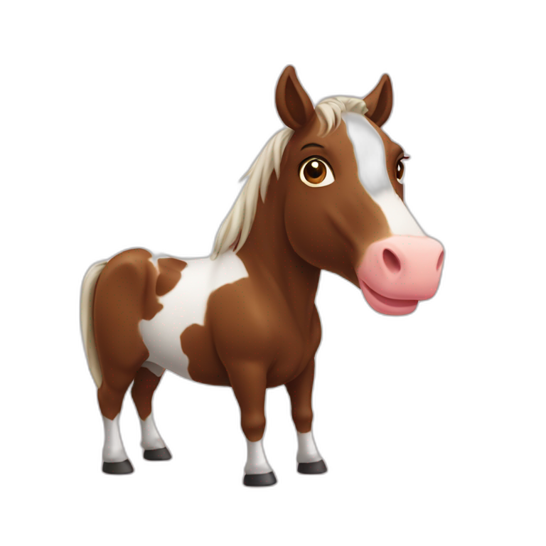 half horse half cow emoji