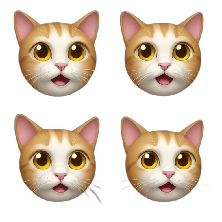 Cat confused emoji