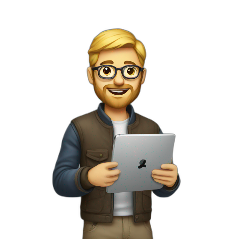 designer with tablet emoji