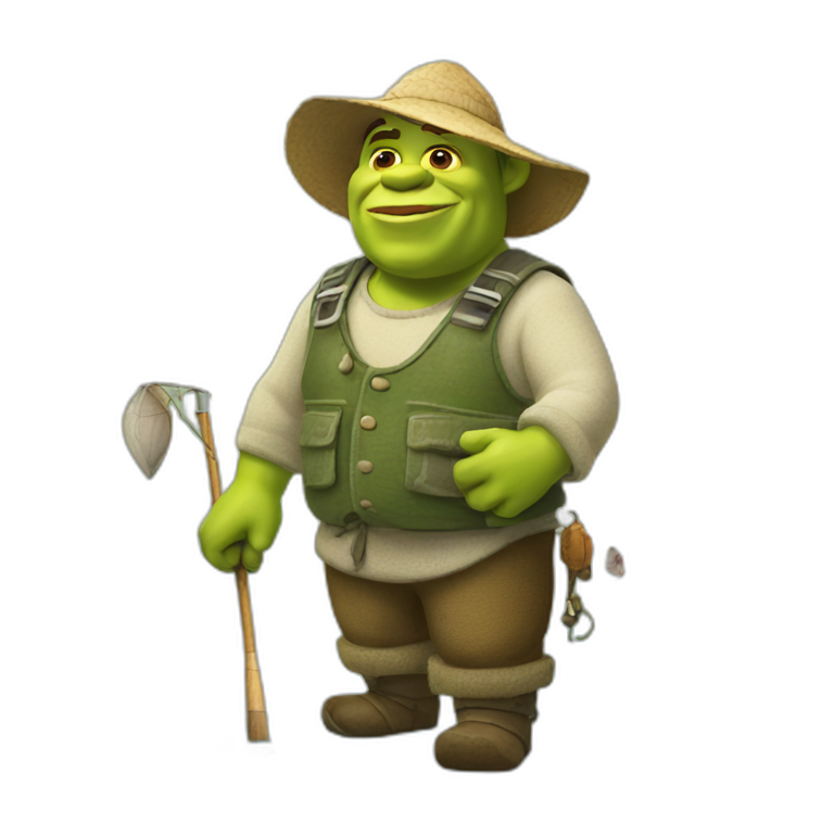 Shrek fisherman emoji