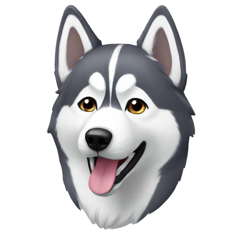 husky with lfg text emoji