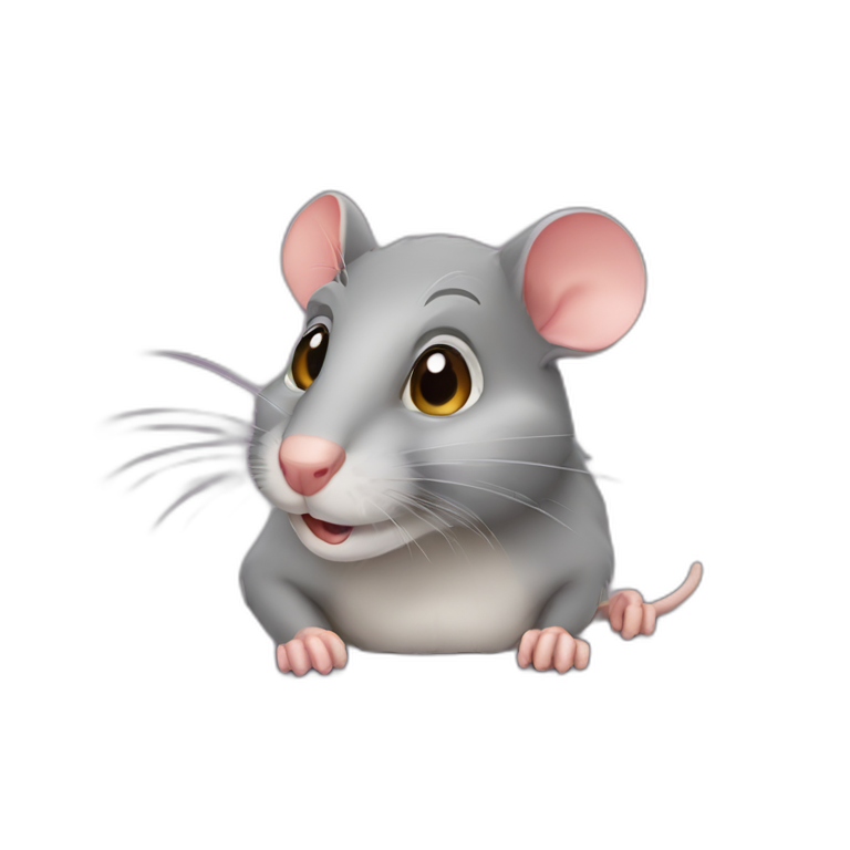 Sneaky mischievous rat emoji