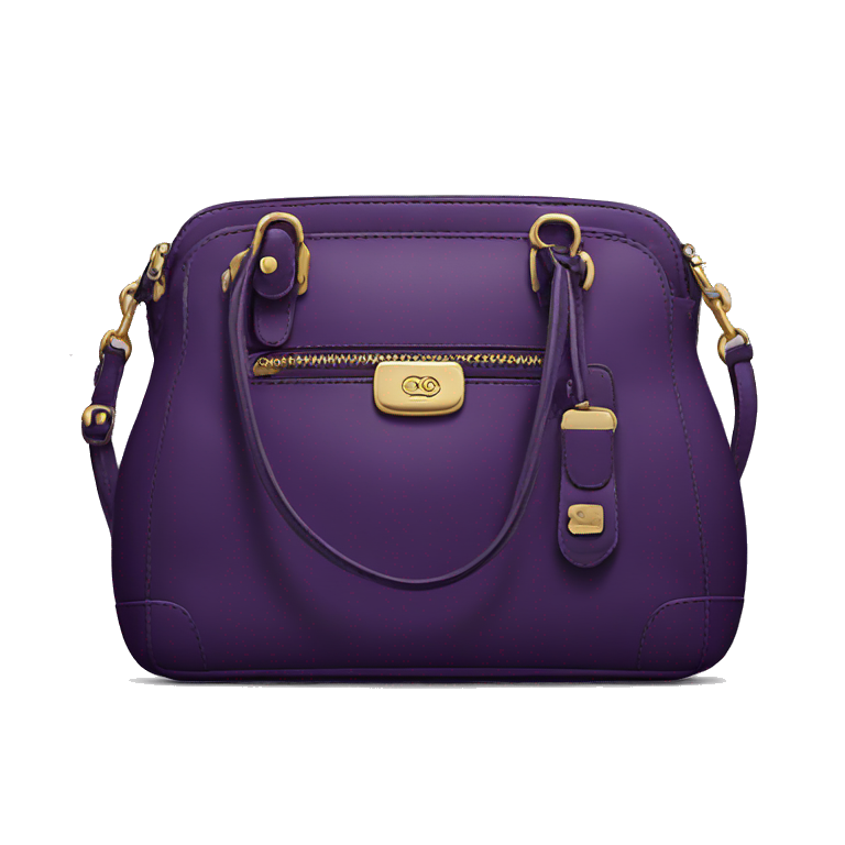 Dark purple coach purse hotsell