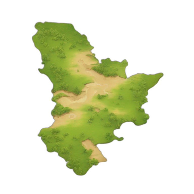 Médéa province shape map emoji