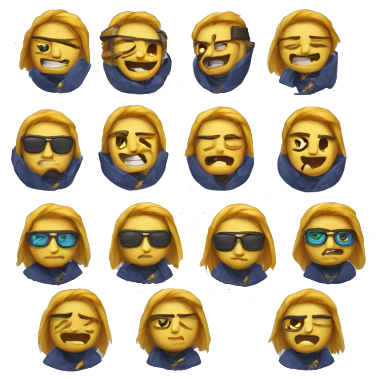 Create a set of emoticons for a Dota 2 streamer with the nickname 